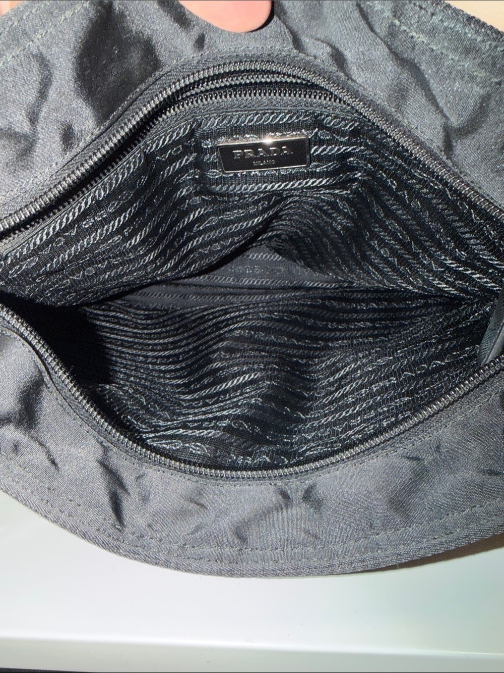 Prada Black Nylon Crossbody Messenger Bag - Picture 4 of 5
